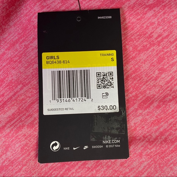 Nike Big Girls Dry Tank Top Cross Back Elastika - Picture 4 of 5